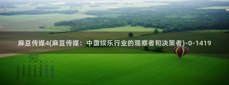 麻豆最新：麻豆传媒4(麻豆传媒：中国娱乐行业的观察者和决策者)